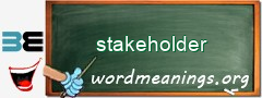 WordMeaning blackboard for stakeholder